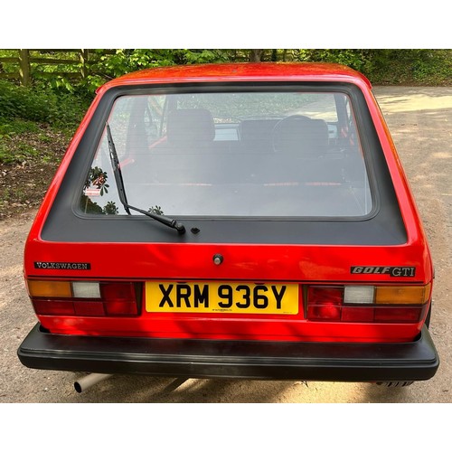 54 - 1983 VW Golf GTi Mk IRegistration number XRM 936YRed with a black and red stripe interiorJust over 1... 