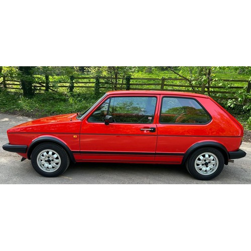 54 - 1983 VW Golf GTi Mk IRegistration number XRM 936YRed with a black and red stripe interiorJust over 1... 