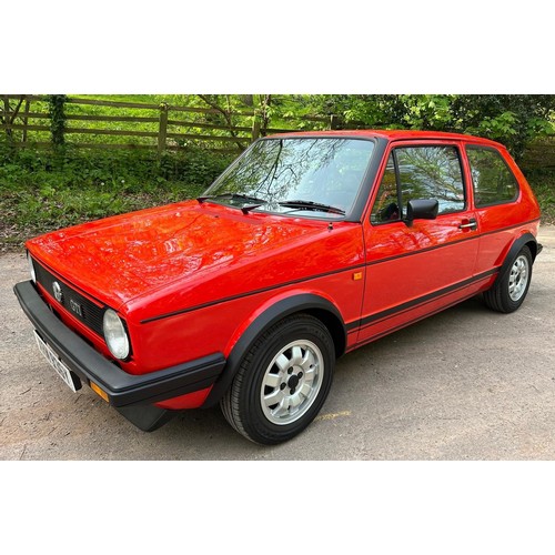 54 - 1983 VW Golf GTi Mk IRegistration number XRM 936YRed with a black and red stripe interiorJust over 1... 