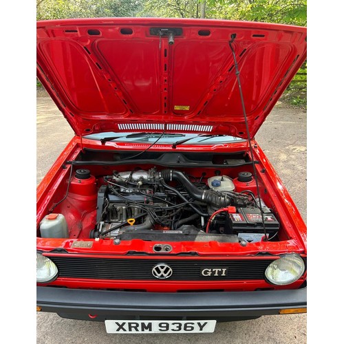54 - 1983 VW Golf GTi Mk IRegistration number XRM 936YRed with a black and red stripe interiorJust over 1... 
