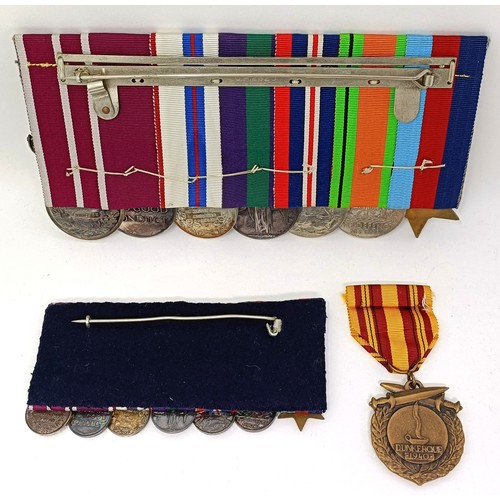 A group of seven medals, awarded to 22840555 Sgt R R King RE ...