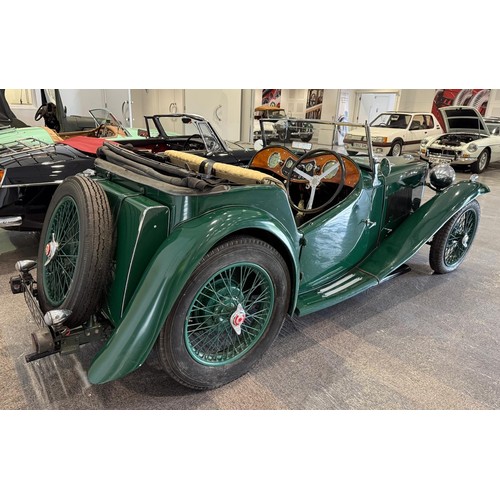 29 - 1936 MG TA**Reduced estimate**Registration number AGA 384Chassis number 592Engine number D4493Green ... 