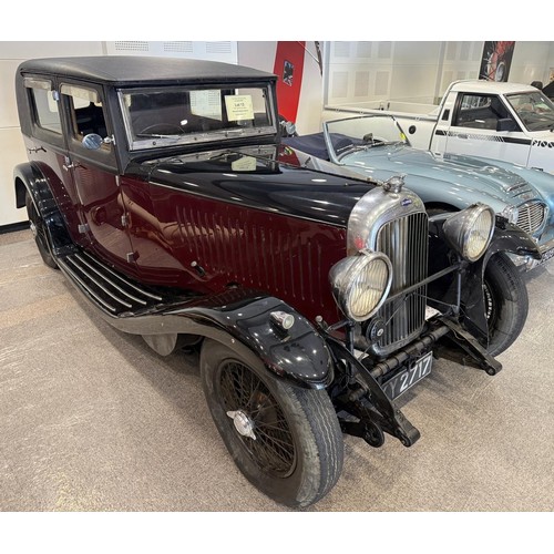 13 - 1932 Lagonda 2 litre saloonBeing sold without reserveRegistration number KY 2717Maroon over blackRes... 