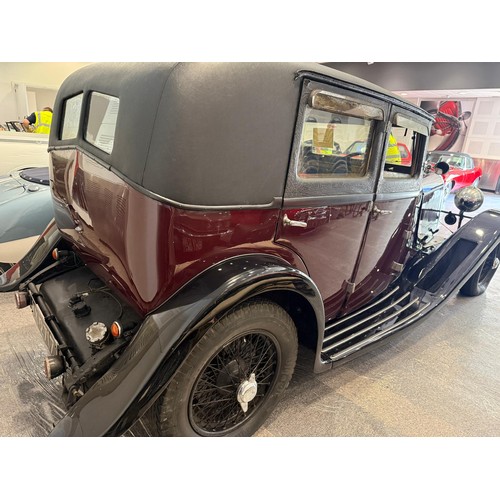 13 - 1932 Lagonda 2 litre saloonBeing sold without reserveRegistration number KY 2717Maroon over blackRes... 