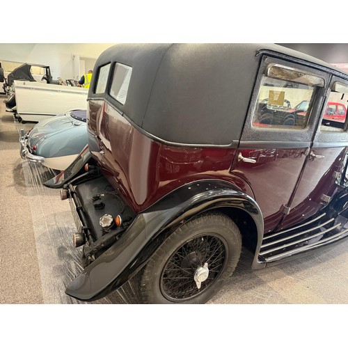 13 - 1932 Lagonda 2 litre saloonBeing sold without reserveRegistration number KY 2717Maroon over blackRes... 