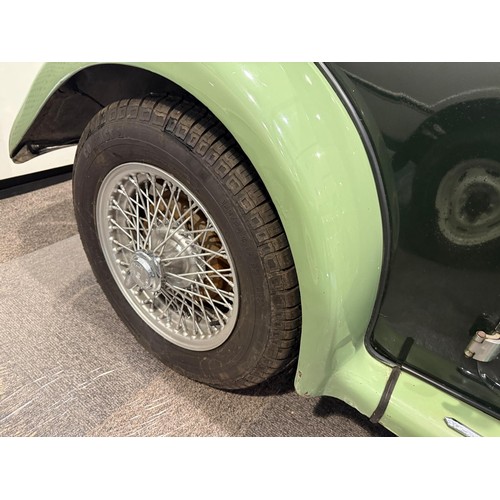 30 - 1954 MG TFRegistration number NWU 579Chassis numberEngine numberTwo tone green with a green leather ... 
