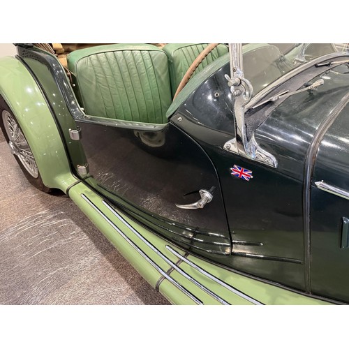 30 - 1954 MG TFRegistration number NWU 579Chassis numberEngine numberTwo tone green with a green leather ... 