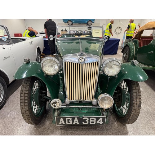 29 - 1936 MG TA**Reduced estimate**Registration number AGA 384Chassis number 592Engine number D4493Green ... 