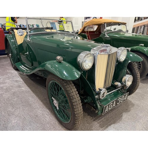 29 - 1936 MG TA**Reduced estimate**Registration number AGA 384Chassis number 592Engine number D4493Green ... 