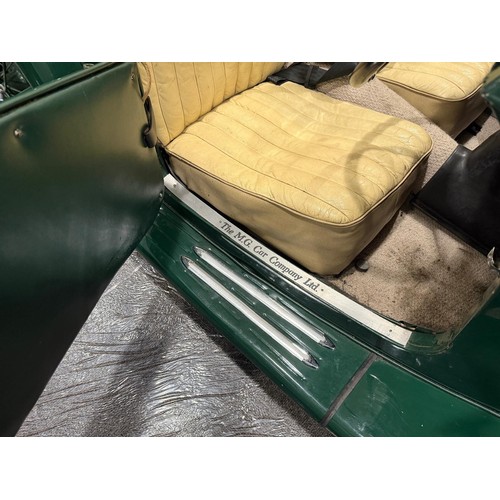 29 - 1936 MG TA**Reduced estimate**Registration number AGA 384Chassis number 592Engine number D4493Green ... 