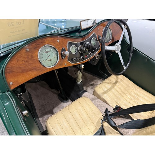 29 - 1936 MG TA**Reduced estimate**Registration number AGA 384Chassis number 592Engine number D4493Green ... 