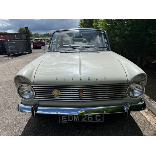 45 - 1965 Hillman Super MinxRegistration number EDM 26CChassis numberEngine numberWhite with a green stri... 