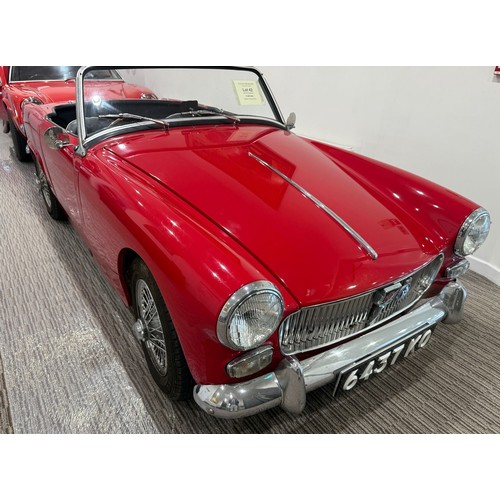 42 - 1964 MG Midget Mk IRegistration number 6437 KOChassis number GAN224225Engine number Red with a black... 