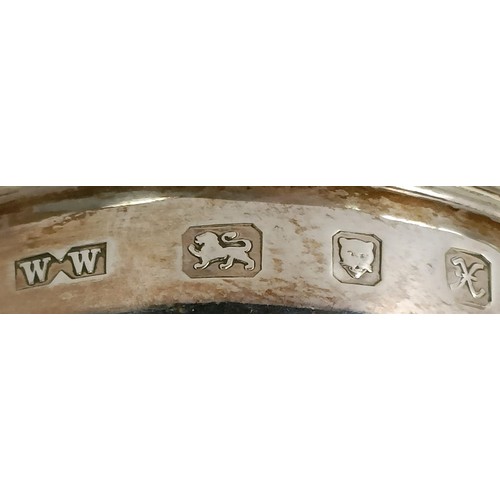 346 - A George III style silver wine funnel, London 1997, 3.3 ozt...