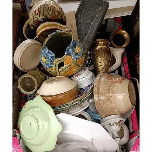841 - Assorted ceramics, glass, pictures and other items (qty)...