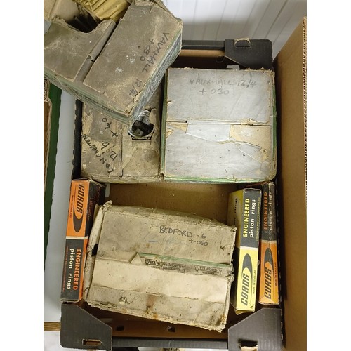 9 - Two boxes of Specialloid pistons, understood to be for a Vauxhall 12/4, other pistons and other part... 