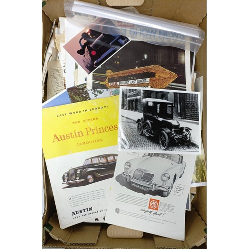 14 - Assorted car brochures, adverts and ephemera, mostly American, including Ford, Pontiac, Dodge and ot... 
