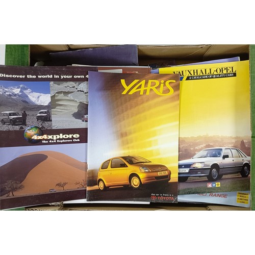 17 - Assorted car brochures and ephemera, including Ford Cars 1982 Model Catalogue (The New Fiesta XR2), ... 
