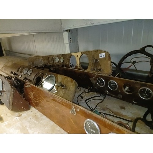 30 - A group of nine Rootes group dashes, with assorted dials (9)