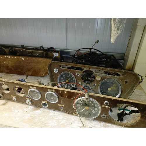 30 - A group of nine Rootes group dashes, with assorted dials (9)