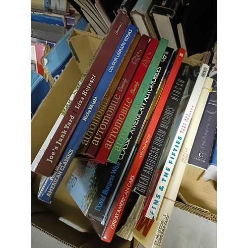 45 - Assorted motoring and other books, including Monstrous American Car Spotter's Guide 1920-1980, Fins ... 