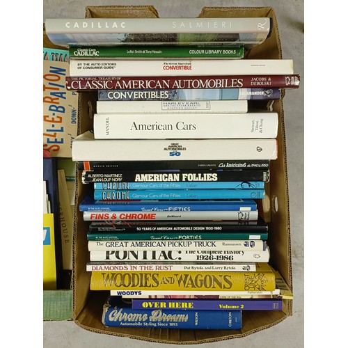 46 - Assorted car related books, magazines and ephemera, including The Edsel Affair, American Cars, Ameri... 