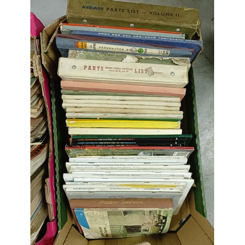51 - Assorted car workshop manuals and ephemera, including Sunbeam Rapier, Avenger, Sunbeam 1250/1500, Hu... 