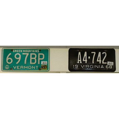 60 - The collection of fifty one American States registration plates (51)