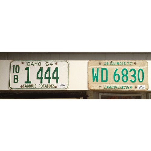 60 - The collection of fifty one American States registration plates (51)