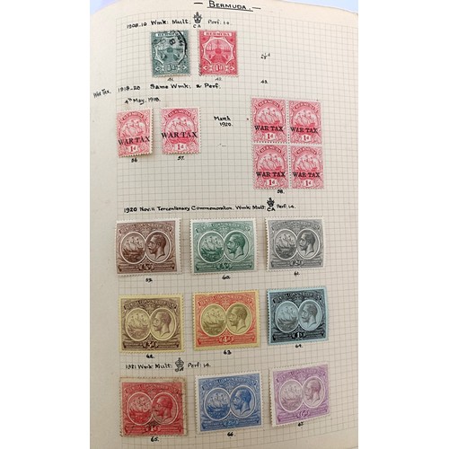 202 - A collection of Bermuda stamps, QV onwards, in an album...
