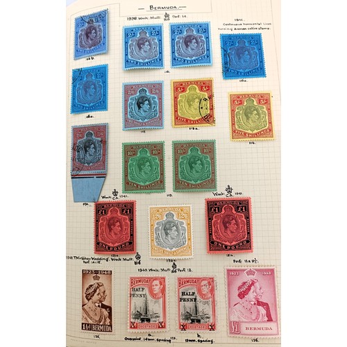 202 - A collection of Bermuda stamps, QV onwards, in an album...