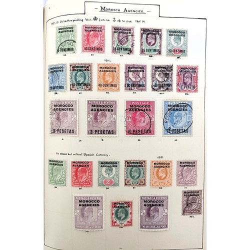 205 - A collection of Morocco Agencies overprinted stamps, QVR onwards, including mint and used Seahorses,...