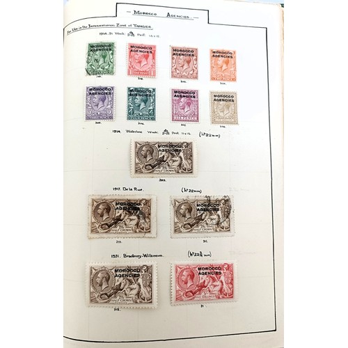 205 - A collection of Morocco Agencies overprinted stamps, QVR onwards, including mint and used Seahorses,...