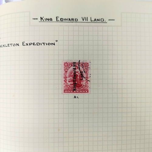206 - British Antarctic Expedition Interest: A Dominion of New Zealand 1p Victoria Land overprint stamp, m...