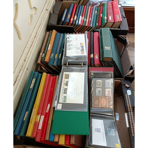 211 - A large group of assorted world stamps, including mini sheets, various first day covers and other it...