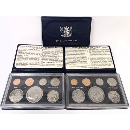 236 - Eleven New Zealand proof coin sets, 1973-1981 (1975/2 and 1976/2) (11)...