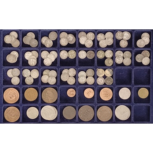 259 - A George V half crown, 1921, other half crowns, a crown, 1898, other assorted GB coins, a Netherland...