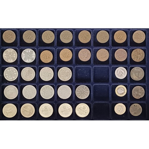 259 - A George V half crown, 1921, other half crowns, a crown, 1898, other assorted GB coins, a Netherland...