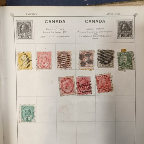 223 - Assorted stamps, loose and in albums, a three draw telescope, boxes and items (box)...