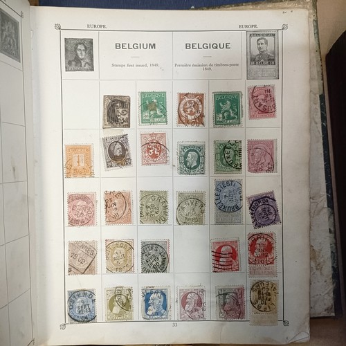 223 - Assorted stamps, loose and in albums, a three draw telescope, boxes and items (box)...