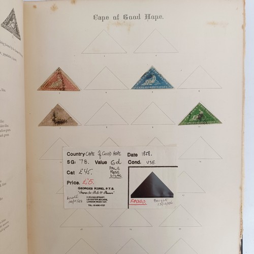 224 - A group of GB and Commonwealth stamps, QV onwards, including a penny black, in an album, and another...