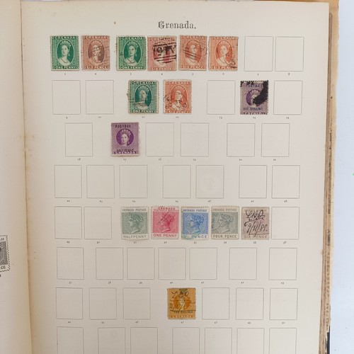 224 - A group of GB and Commonwealth stamps, QV onwards, including a penny black, in an album, and another...