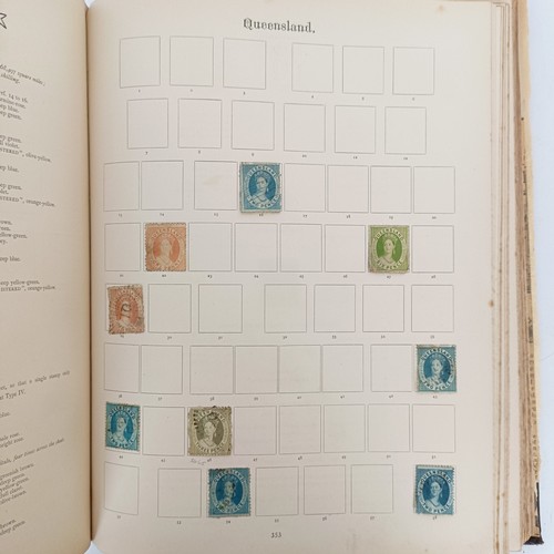 224 - A group of GB and Commonwealth stamps, QV onwards, including a penny black, in an album, and another...