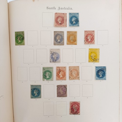224 - A group of GB and Commonwealth stamps, QV onwards, including a penny black, in an album, and another...