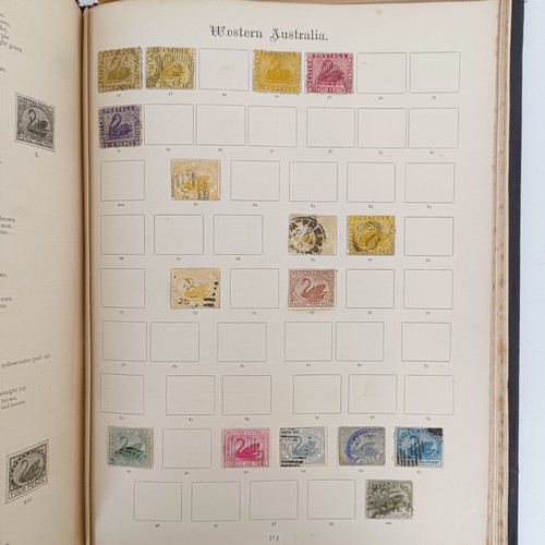 224 - A group of GB and Commonwealth stamps, QV onwards, including a penny black, in an album, and another...