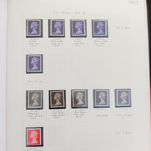 227 - Assorted stamps, QV onwards, including commemoratives and Machins, in eight albums, and a group of s...