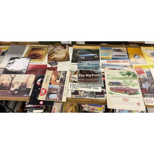 17 - Assorted car brochures and ephemera, including Ford Cars 1982 Model Catalogue (The New Fiesta XR2), ... 