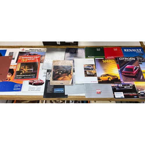 17 - Assorted car brochures and ephemera, including Ford Cars 1982 Model Catalogue (The New Fiesta XR2), ... 