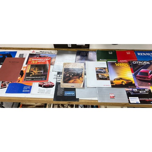 17 - Assorted car brochures and ephemera, including Ford Cars 1982 Model Catalogue (The New Fiesta XR2), ... 
