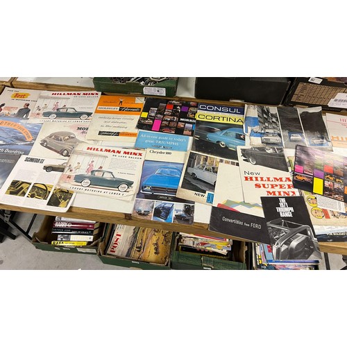 17 - Assorted car brochures and ephemera, including Ford Cars 1982 Model Catalogue (The New Fiesta XR2), ... 